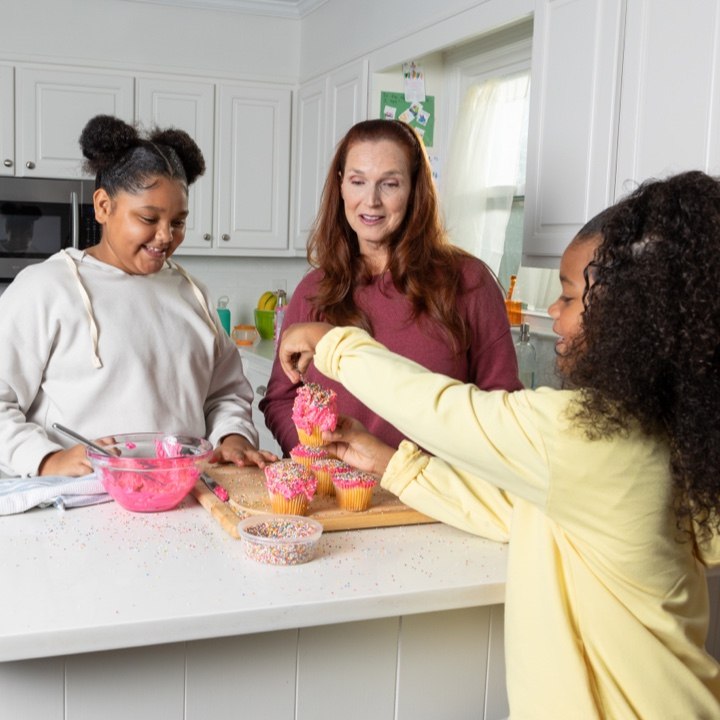 Family discussing why life insurance is important