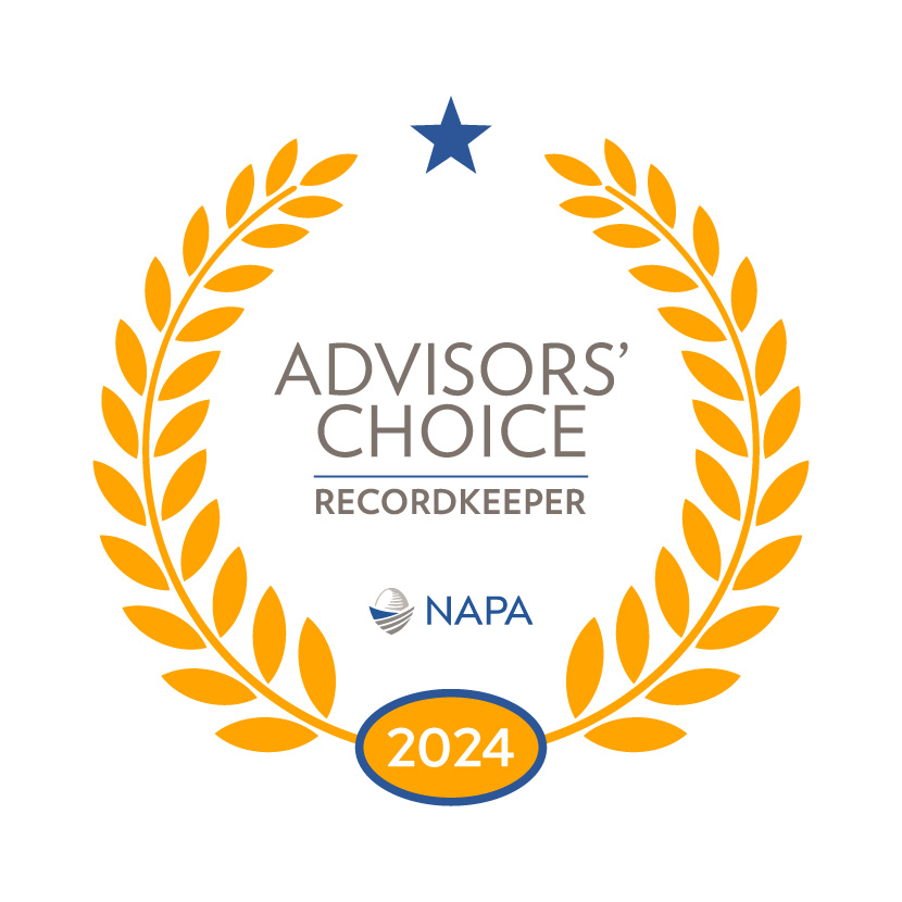 National Association of Plan Advisors (NAPA) 2024 Advisors’ Choice Top Recordkeepers award logo